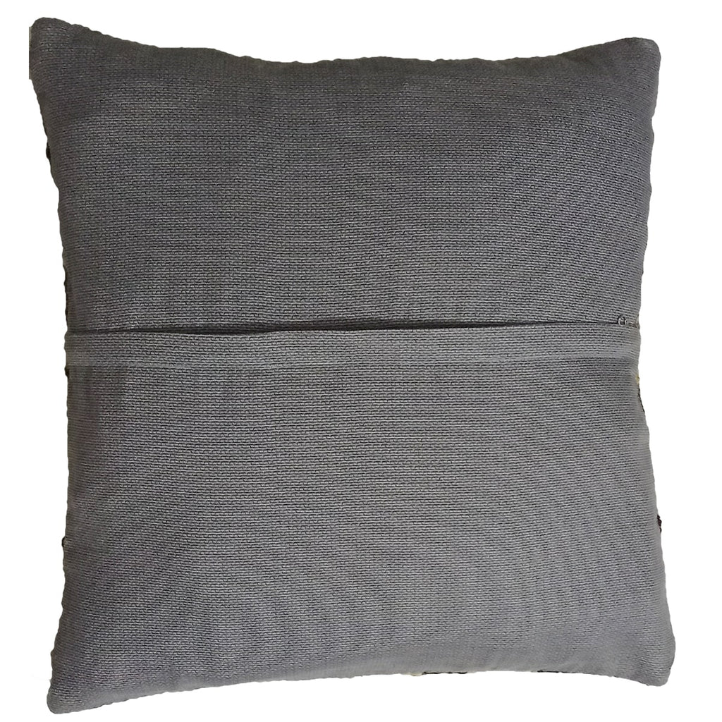 Kilim Handwoven Friar Gray Cushion Cover