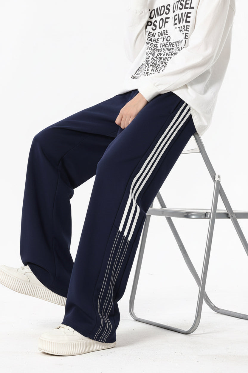Oversized Straight-leg Casual Pants