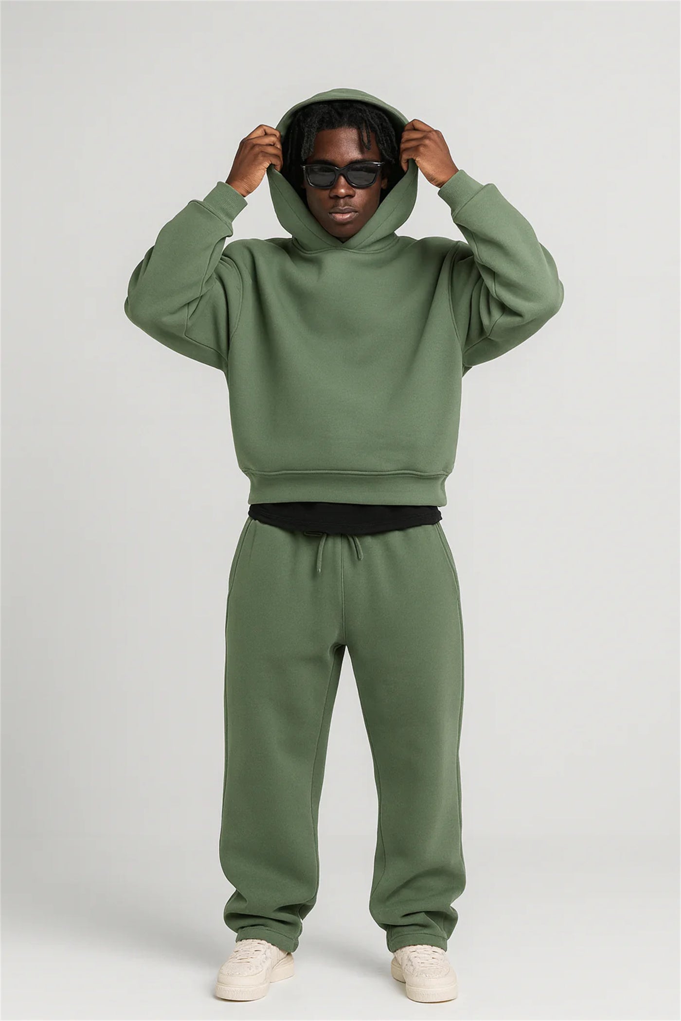 Oversized Two-piece Men's Sportswear Suit